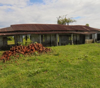 The L. P school of the Village Rigbi and Pomua silted by flood water 